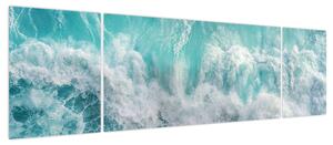 Obraz - Widok na fale oceanu (170x50 cm)