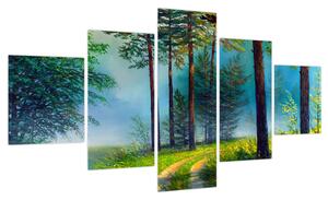 Obraz - Obraz olejny przedstawiający krajobraz (125x70 cm)