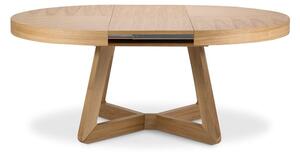 Stół rozkładany z nogami z drewna dębowego Windsor & Co Sofas Bodil, ø 130 cm