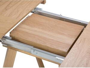Stół rozkładany z nogami z drewna dębowego Windsor & Co Sofas Bodil, ø 130 cm