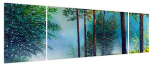 Obraz - Obraz olejny przedstawiający krajobraz (170x50 cm)