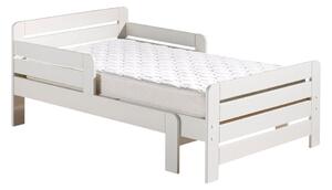 Białe łóżko regulowane Vipack Jumper White, 90x140/200 cm
