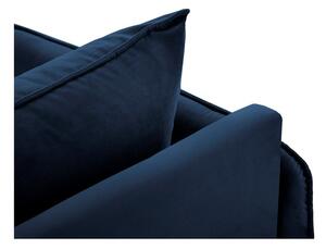 Niebieski aksamitny szezlong z podłokietnikiem po prawej stronie Cosmopolitan Design Vienna