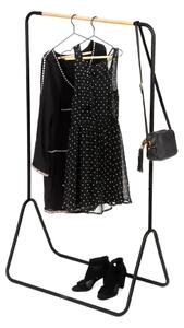 Czarny stojak na ubrania Compactor Elias Clother Hanger, wys. 145 cm