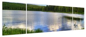 Obraz - Malownicza wioska (170x50 cm)