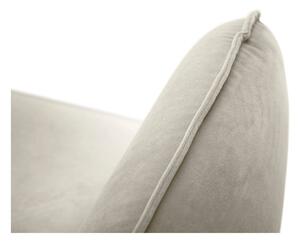 Beżowa aksamitna sofa Cosmopolitan Design Vienna, 200 cm