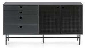 Czarno-niebieska komoda Teulat Punto, szer. 150 cm
