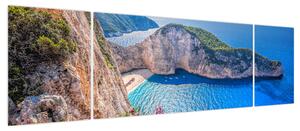 Obraz - Plaża Navagio, Grecja (170x50 cm)