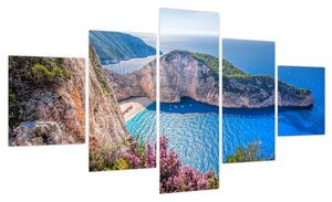 Obraz - Plaża Navagio, Grecja (125x70 cm)