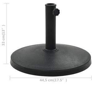 Podstawa pod parasol ogrodowy, okrągła, żywica, 10 kg, czarna