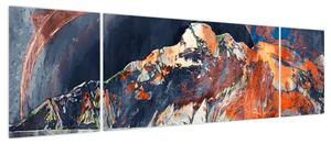 Obraz - Ilustracja domów publicznych (170x50 cm)