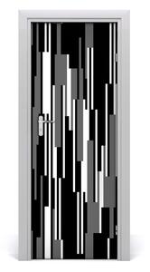 Naklejka fototapeta na drzwi Czarno-białe linie