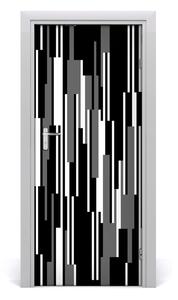 Naklejka fototapeta na drzwi Czarno-białe linie