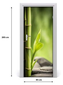Naklejka samoprzylepna okleina na drzwi Bambus
