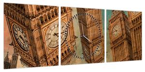 Obraz - Big Ben, Londyn (z zegarem) (90x30 cm)