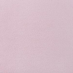 Stołek różowy glam welurowy metalowa podstawa matowe wykończenie Delco Beliani