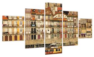 Obraz - Dzielnica Waterfront, Portugalia (125x70 cm)