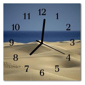 Zegar ścienny kwadrat Morze wydm