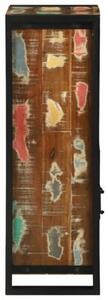 Nowoczesna szafka łazienkowa z litego drewna recyklingowego w ciemnym brązie z żelaznymi nogami