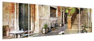 Obraz - Stare ulice Rzymu (170x50 cm)