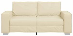 Sofa kremowy 180 x 78 x 84 cm tkanina