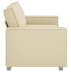 Sofa kremowy 180 x 78 x 84 cm tkanina