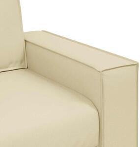 Sofa kremowy 180 x 78 x 84 cm tkanina