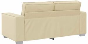 Sofa kremowy 180 x 78 x 84 cm tkanina