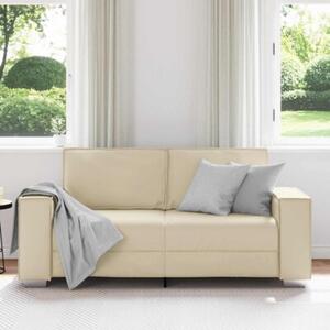 Sofa kremowy 180 x 78 x 84 cm tkanina