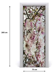 Nalepka Naklejka fototapeta na drzwi Kwiaty magnolii