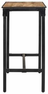 Stolik barowy, 110x55x107 cm, surowe lite drewno mango