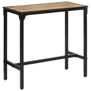 Stolik barowy, 110x55x107 cm, surowe lite drewno mango