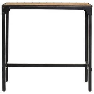 Stolik barowy, 110x55x107 cm, surowe lite drewno mango