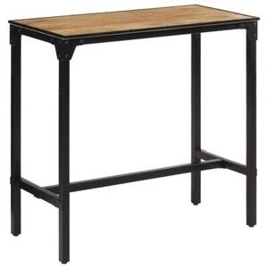 Stolik barowy, 110x55x107 cm, surowe lite drewno mango