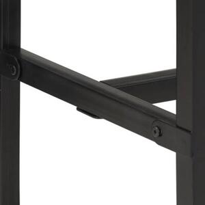 Stolik barowy, 110x55x107 cm, surowe lite drewno mango