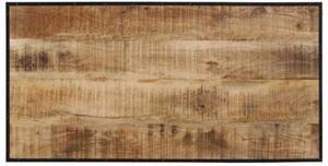 Stolik barowy, 110x55x107 cm, surowe lite drewno mango