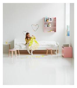 Białe łóżko dziecięce Flexa Dots, 90x200 cm