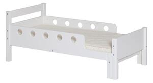 Białe dziecięce łóżko regulowane Flexa White Junior, 70x140/190 cm
