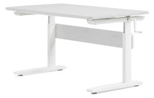 Białe biurko z regulacją wysokości Flexa