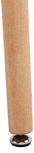 Stół do jadalni czarny skandynawski kwadratowy drewniane nogi 80 x 80 cm Busto Beliani