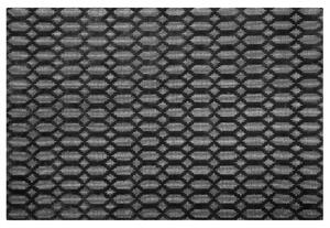 Nowoczesny dywan tkany ręcznie szary wiskoza geometryczny 140 x 200 cm Cizre Beliani