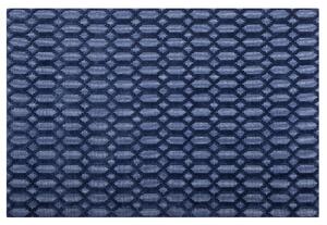 Nowoczesny dywan tkany ręcznie niebieski wiskoza geometryczny 140 x 200 cm Cizre Beliani