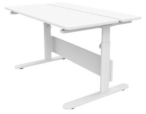Białe biurko z regulowaną wysokością Flexa Evo Split
