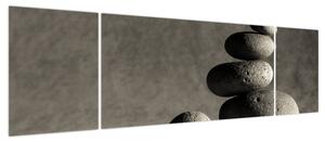 Obraz - Szare kamienie (170x50 cm)