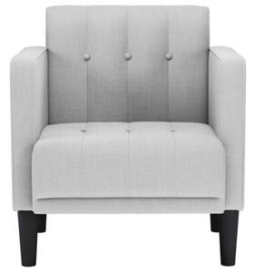 Sofa fotel z podÅokietnikami cloud grey 53 cm tkanina