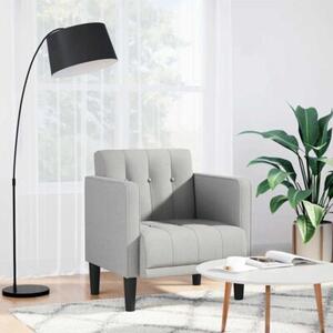 Sofa fotel z podÅokietnikami cloud grey 53 cm tkanina
