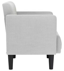 Sofa fotel z podÅokietnikami cloud grey 53 cm tkanina