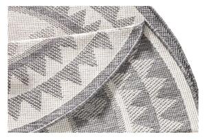 Szaro-kremowy dywan dwustronny odpowiedni na zewnątrz NORTHRUGS Jamaica, ⌀ 200 cm