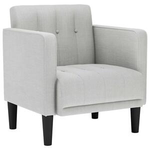 Sofa fotel z podÅokietnikami cloud grey 53 cm tkanina