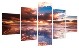 Obraz - Wieczorna plaża (125x70 cm)